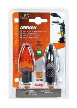 90124  Arrow, kierunkowskazy - 12V LED - Carbon