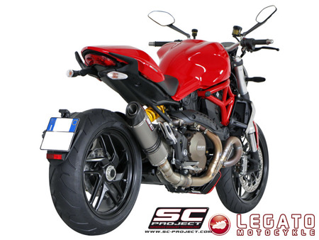 Tłumik końcowy SC Project OVAL Black Stainless Steel Ducati Monster 1200 / S