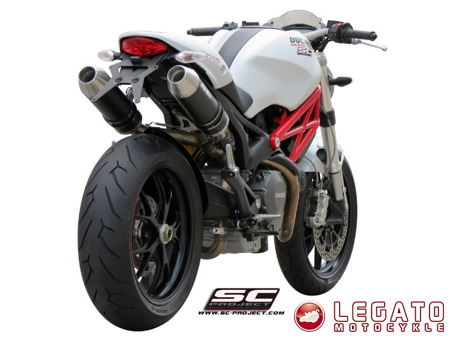 Tłumiki końcowe SC Project Racer Carbon Ducati Monster 1100 / S / 796 / 696