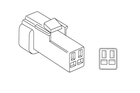 Przewody do podłączenia kierunkowskazów LED do Suzuki GSX-R1000 17-18 Czarny (N) 3164N