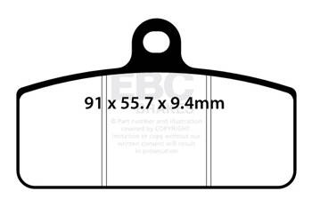 EBC Klocki hamulcowe SXR756HH Side By Side Race Formula (kpl. na 1 tarcze)