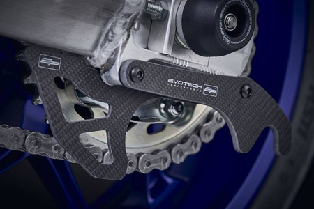 EP Yamaha FZ-10 Carbon Fibre Toe Guard - GP Style Paddock Stand Plates (2017 - 2021) (PRN012608-012610-04) - EVOTECH PERFORMANCE