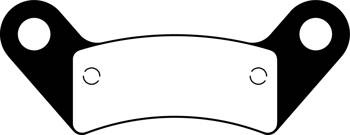 EBC Klocki hamulcowe FA737R (kpl. na 1 tarcze)