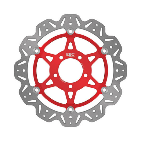 EBC Tarcza hamulcowa motocyklowa VR3058RED VEE, czerwona