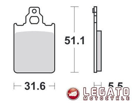 KLOCKI HAMULCOWE SBS 117 CT