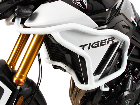 Tank protection bar "Solid" white for Triumph Tiger 900 Rally Pro (2024-)