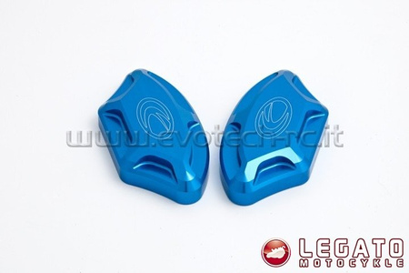 Zaślepki lusterek EVOTECH RC Yamaha niebieskie 