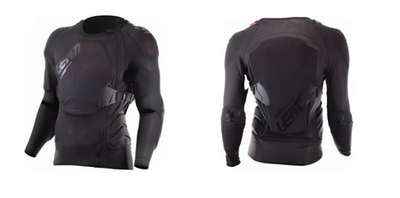 LEATT 2021/2022 OSŁONA KLATKI PIERSIOWEJ, ZBROJA NA SIATCE BODY PROTECTOR 3DF AIRFIT LITE BLACK KOLOR CZARNY