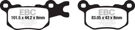 EBC Klocki hamulcowe FA684TT (kpl. na 1 tarcze)