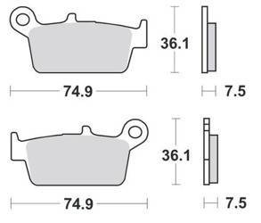 KLOCKI HAMULCOWE SBS 116 CT