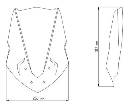OWIEWKA PUIG DO YAMAHA MT-125 14-19