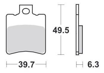 KLOCKI HAMULCOWE SBS 123 CT