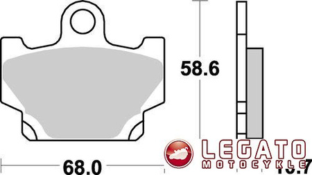 KLOCKI HAMULCOWE SBS 550 HF
