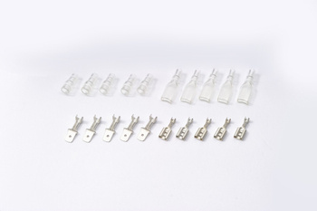 Zestaw płaskich konektorów 187-Typ męski i żeński 5 szt/zestaw