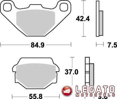 KLOCKI HAMULCOWE SBS 586 SI