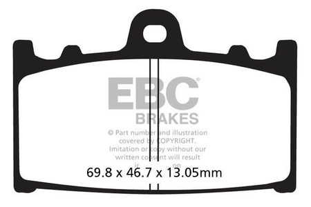 EBC Klocki hamulcowe FA366TT (kpl. na 1 tarcze)