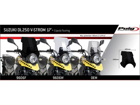 SZYBA TURYSTYCZNA PUIG SUZUKI DL250 V-STROM 17-20