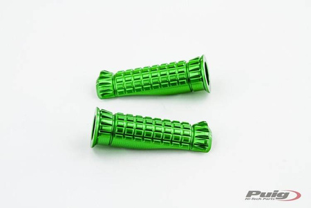 Podnóżki PUIG R-Fighter (wymagają adapterów) Zielony (V) 9192V