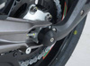 SLIDERY WAHACZA RG RACING APRILIA CAPONORD 1200, LEWA STRONA BLACK