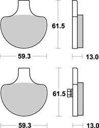 KLOCKI HAMULCOWE SBS 579 HS