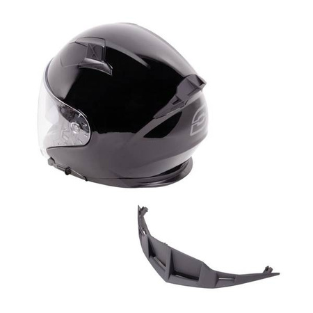 KASK OZONE OPEN FACE SQUARE GLOSS BLACK
