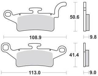KLOCKI HAMULCOWE SBS 208 CT