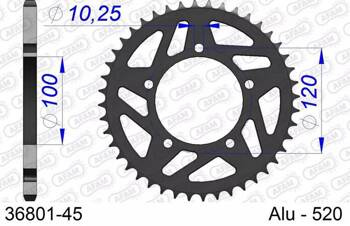 36801-45 AFAM ZĘBATKA TYLNA ALUMINIOWA