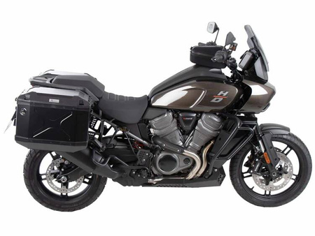 Harley-Davidson Pan America 1250/Spe 2021-2023 Stelaż Cutout + czarne kufry boczne Xplorer