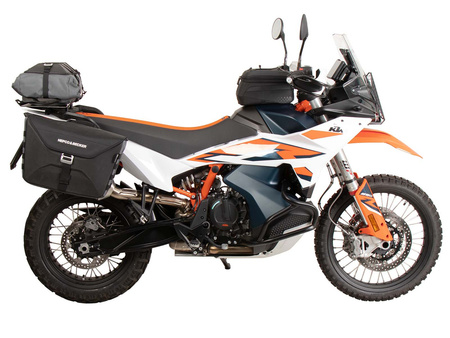 Rear enlargement for original rear rack black for KTM 890 Adventure / R / Rally (2023-)