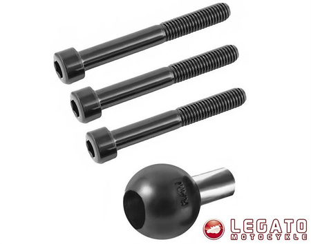 Zaciskowa podstawa montażowa do kierownicy motocykla ze śrubami M8