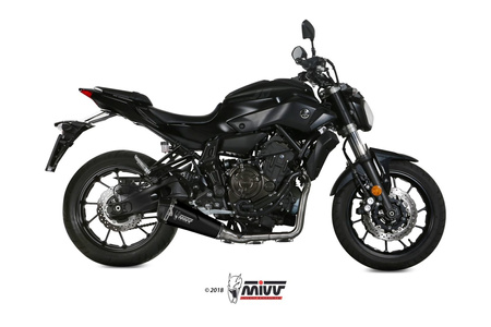 Mivv Układ wydechowy DELTA RACE BLACK stal nierdzewna YAMAHA MT-07 / FZ-07 2014-2020