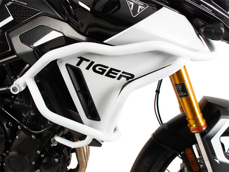 Tank protection bar "Solid" white for Triumph Tiger 900 GT / Pro (2024-)