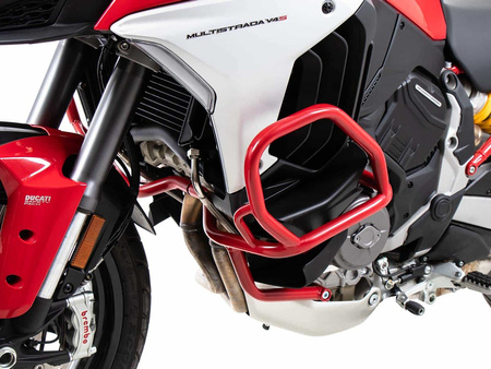 Engine protection bar red for Ducati Multistrada V4 / S / Pikes Peak / Rally / RS (2025-)