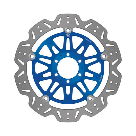 EBC Tarcza hamulcowa motocyklowa VR624BLU VEE, niebieska
