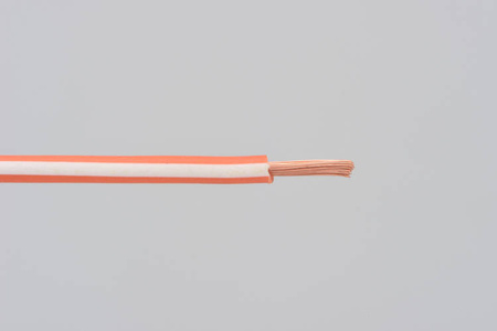 Przewód  AVS0.75  pomarańczowy/biały  2m