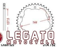 ZĘBATKA NAPĘDOWA JT ALU TYŁ (525)