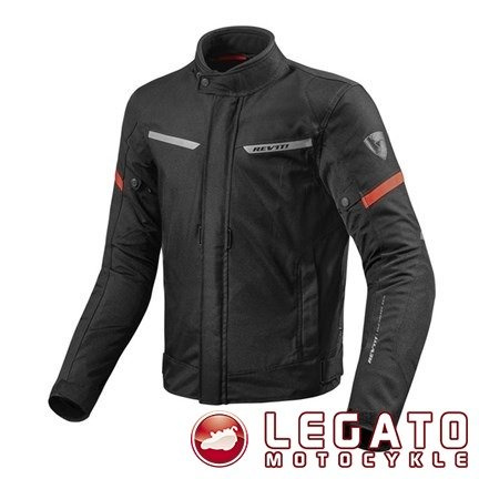 REV'IT! Kurtka tekstylna Lucid kolor Czarny/Czerwony