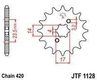 ZĘBATKA NAPĘDOWA JT PRZÓD (420)