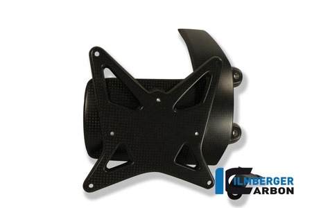 Uchwyt tablicy rejestracyjnej z osłoną tylnej zębatki - carbon DUCATI Diavel (2011-2013) ILMBERGER NHO.023.DIAVE.K