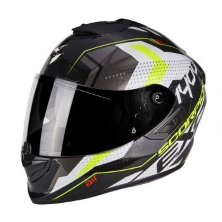 KASK SCORPION EXO-1400 AIR TRIKA WH-BK-NE YEL