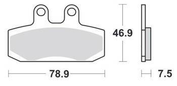 KLOCKI HAMULCOWE SBS 124 HF