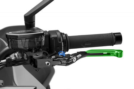 Regulowana dźwignia sprzęgła PUIG 4.0 EVO (przedłużana, wymaga adaptera) Zielony (V) 424VNV