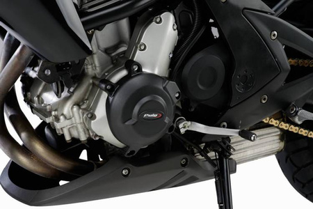 Pokrywy dekli silnika PUIG do Kawasaki ER-6N 06-16 Czarny (N) 20134N