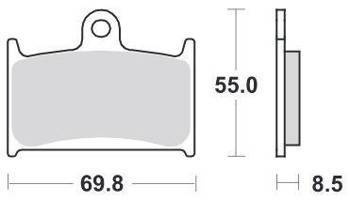 KLOCKI HAMULCOWE SBS 624 RS