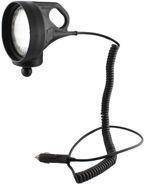 Reflektor montowany do ramy kierownicy lub do podstawy hamulca / sprzęgła w motocyklu