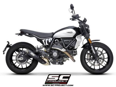 SC-Project tłumik końcowy S1matt black tytan Ducati Scrambler 800 (2023-2024)