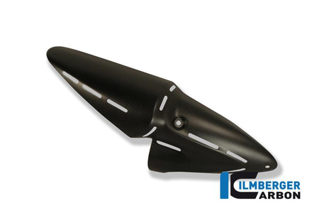 Osłona boczna wydechu carbon do motocykla DUCATI Diavel (2011-2013) - czarna ILMBERGER AHS.003.DIAVE.K