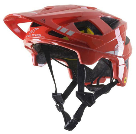 Kask rowerowy ALPINESTARS VECTOR TECH A2 kolor czerwony/szary