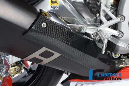 Osłona tłumika carbon do motocykla Einzelstcke Aprilia RSV4 (2009-2012) - czarny karbon ILMBERGER AHS.011.RSV4S.K