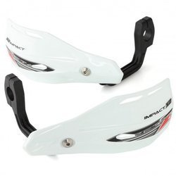 ZETA Handbary IMPACT X2 szalki/listki osłony dłoni białe komplet MX ENDURO
